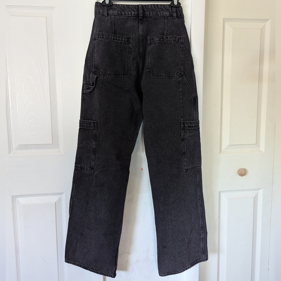 H&M Black Cargo Jeans - Picture 3 of 7